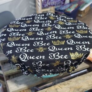 Queen Bee Black and Gold Kitchen Bowl Cover